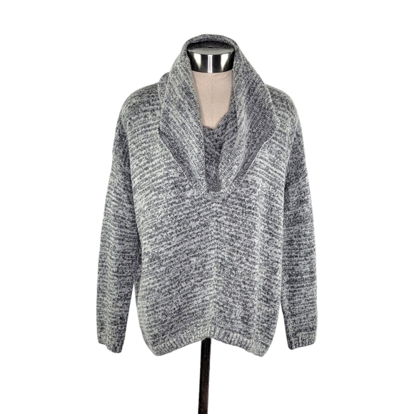 Express Women's Wool & Mohair Blend Cowl Neck Relaxed Fit Sweater Size XS Gray - Picture 1 of 7